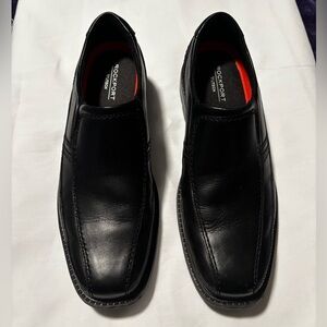 Rockport Men's Black Leather Loafers Size 7.5
